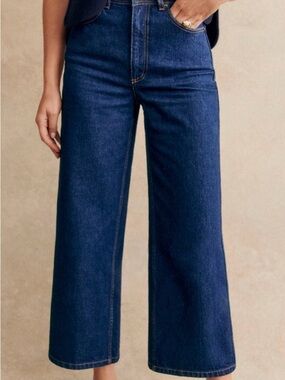 Sézane Le Crop Indigo